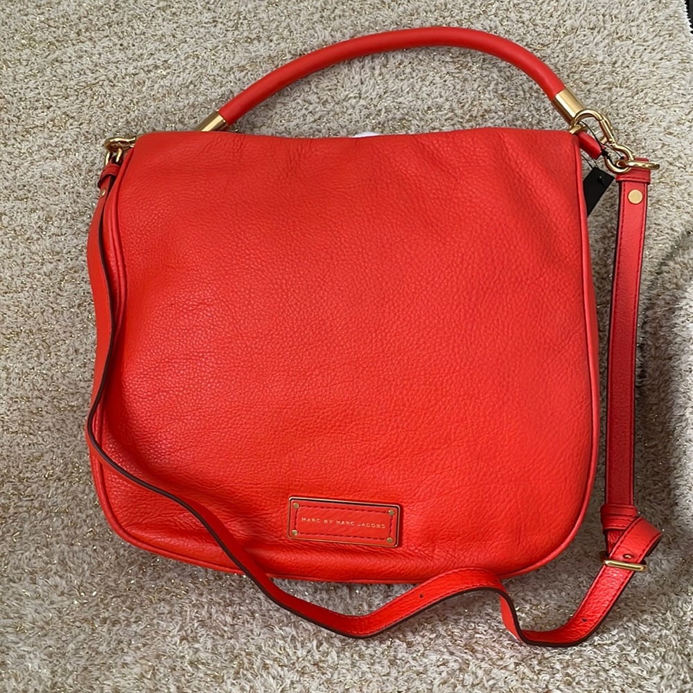 Marc by Marc Jacob’s Too Hot Too Handle Hobo in bright Tangelo
